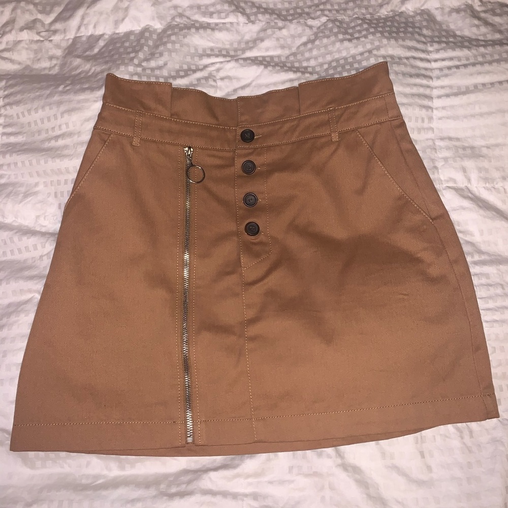 Topshop Brown Skirt